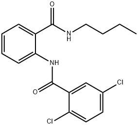 N-[2-(butylcarbamoyl)phenyl]-2,5-dichlorobenzamide Struktur