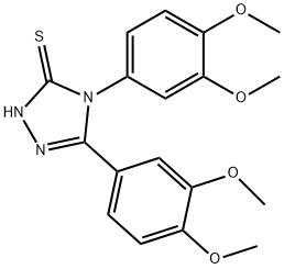 3,4-bis(3,4-dimethoxyphenyl)-1H-1,2,4-triazole-5-thione Struktur