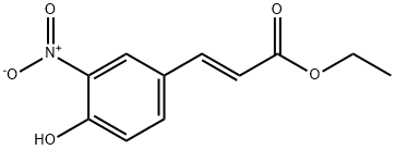 ethyl (E)-3-(4-hydroxy-3-nitrophenyl)prop-2-enoate Struktur