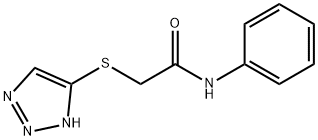 N-phenyl-2-(2H-triazol-4-ylsulfanyl)acetamide Struktur