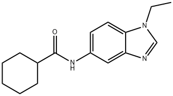 N-(1-ethylbenzimidazol-5-yl)cyclohexanecarboxamide Struktur