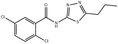 2,5-dichloro-N-(5-propyl-1,3,4-thiadiazol-2-yl)benzamide Struktur