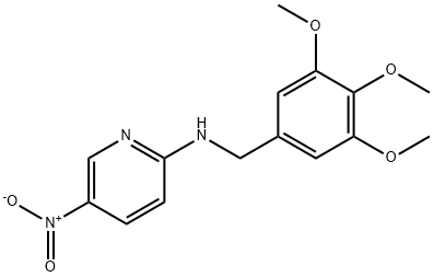 5-nitro-N-[(3,4,5-trimethoxyphenyl)methyl]pyridin-2-amine Struktur