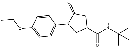 N-tert-butyl-1-(4-ethoxyphenyl)-5-oxopyrrolidine-3-carboxamide Struktur