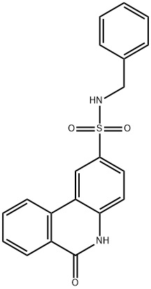 N-benzyl-6-oxo-5H-phenanthridine-2-sulfonamide Struktur