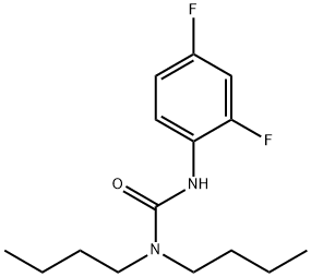 1,1-dibutyl-3-(2,4-difluorophenyl)urea Struktur