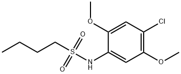 N-(4-chloro-2,5-dimethoxyphenyl)butane-1-sulfonamide Struktur