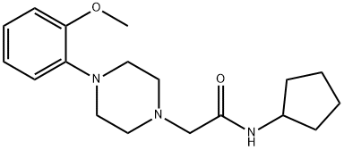 N-cyclopentyl-2-[4-(2-methoxyphenyl)piperazin-1-yl]acetamide Struktur