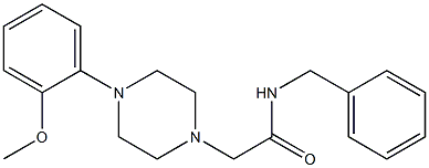 N-benzyl-2-[4-(2-methoxyphenyl)piperazin-1-yl]acetamide Struktur