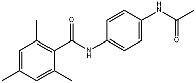 N-(4-acetamidophenyl)-2,4,6-trimethylbenzamide Struktur