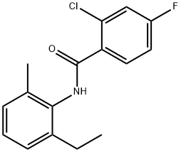 2-chloro-N-(2-ethyl-6-methylphenyl)-4-fluorobenzamide Struktur