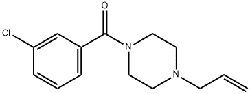 (3-chlorophenyl)-(4-prop-2-enylpiperazin-1-yl)methanone Struktur