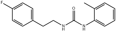 1-[2-(4-fluorophenyl)ethyl]-3-(2-methylphenyl)urea Struktur