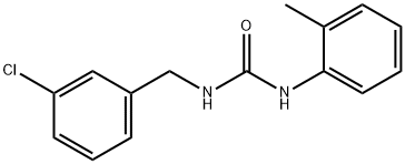 1-[(3-chlorophenyl)methyl]-3-(2-methylphenyl)urea Struktur