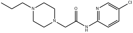 N-(5-chloropyridin-2-yl)-2-(4-propylpiperazin-1-yl)acetamide Struktur