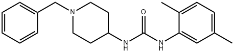 1-(1-benzylpiperidin-4-yl)-3-(2,5-dimethylphenyl)urea Struktur