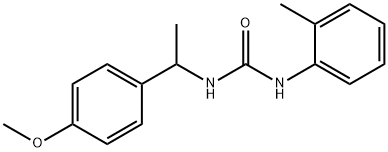 1-[1-(4-methoxyphenyl)ethyl]-3-(2-methylphenyl)urea Struktur