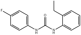 1-(2-ethylphenyl)-3-(4-fluorophenyl)urea Struktur