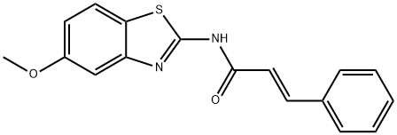 (E)-N-(5-methoxy-1,3-benzothiazol-2-yl)-3-phenylprop-2-enamide Struktur