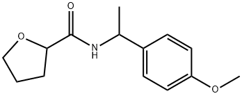 N-[1-(4-methoxyphenyl)ethyl]oxolane-2-carboxamide Struktur