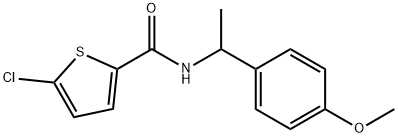 5-chloro-N-[1-(4-methoxyphenyl)ethyl]thiophene-2-carboxamide Struktur