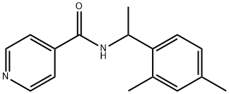 N-[1-(2,4-dimethylphenyl)ethyl]pyridine-4-carboxamide Struktur