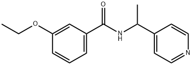 3-ethoxy-N-(1-pyridin-4-ylethyl)benzamide Struktur