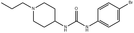 1-(4-bromophenyl)-3-(1-propylpiperidin-4-yl)urea Struktur