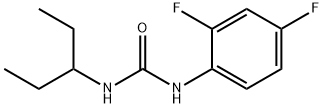 1-(2,4-difluorophenyl)-3-pentan-3-ylurea Struktur