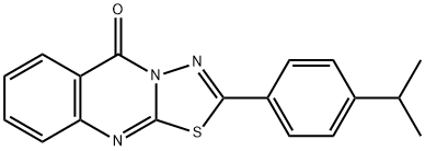 2-(4-propan-2-ylphenyl)-[1,3,4]thiadiazolo[2,3-b]quinazolin-5-one Struktur