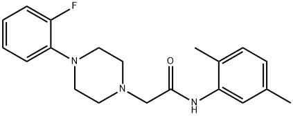 N-(2,5-dimethylphenyl)-2-[4-(2-fluorophenyl)piperazin-1-yl]acetamide Struktur