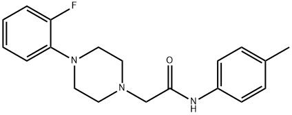 2-[4-(2-fluorophenyl)piperazin-1-yl]-N-(4-methylphenyl)acetamide Struktur