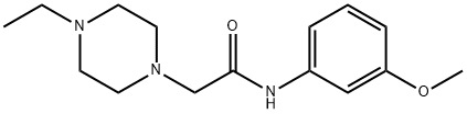 2-(4-ethylpiperazin-1-yl)-N-(3-methoxyphenyl)acetamide Struktur