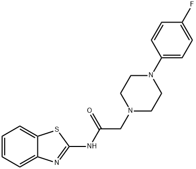 N-(1,3-benzothiazol-2-yl)-2-[4-(4-fluorophenyl)piperazin-1-yl]acetamide Struktur