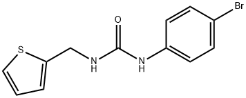 1-(4-bromophenyl)-3-(thiophen-2-ylmethyl)urea Struktur