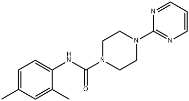 N-(2,4-dimethylphenyl)-4-pyrimidin-2-ylpiperazine-1-carboxamide Struktur