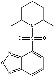 4-(2,6-dimethylpiperidin-1-yl)sulfonyl-2,1,3-benzoxadiazole Struktur