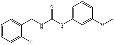 1-[(2-fluorophenyl)methyl]-3-(3-methoxyphenyl)urea Struktur