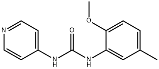 1-(2-methoxy-5-methylphenyl)-3-pyridin-4-ylurea Struktur