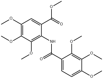 methyl 3,4,5-trimethoxy-2-[(2,3,4-trimethoxybenzoyl)amino]benzoate Struktur