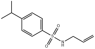 4-propan-2-yl-N-prop-2-enylbenzenesulfonamide Struktur