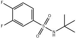 N-tert-butyl-3,4-difluorobenzenesulfonamide Struktur