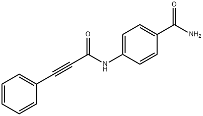 4-(3-phenylprop-2-ynoylamino)benzamide Struktur