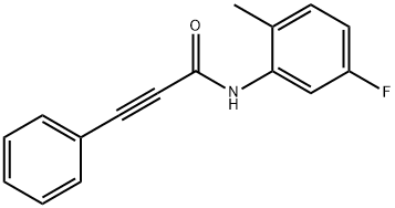 N-(5-fluoro-2-methylphenyl)-3-phenylprop-2-ynamide Struktur