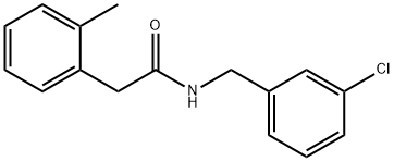 N-[(3-chlorophenyl)methyl]-2-(2-methylphenyl)acetamide Struktur