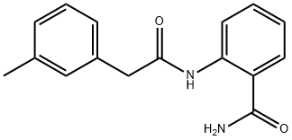 2-[[2-(3-methylphenyl)acetyl]amino]benzamide Struktur