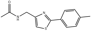 N-[[2-(4-methylphenyl)-1,3-thiazol-4-yl]methyl]acetamide Struktur