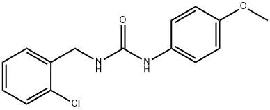 1-[(2-chlorophenyl)methyl]-3-(4-methoxyphenyl)urea Struktur