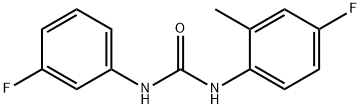 1-(4-fluoro-2-methylphenyl)-3-(3-fluorophenyl)urea Struktur