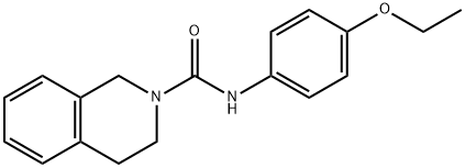 N-(4-ethoxyphenyl)-3,4-dihydro-1H-isoquinoline-2-carboxamide Struktur